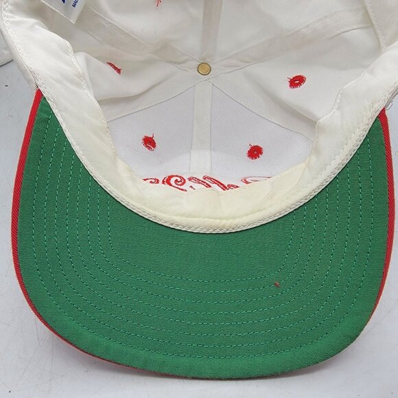 Russell Athletic Bell 222 Snapback Cap Red White Hat Casual Outdoors Adjustable - Picture 8 of 9